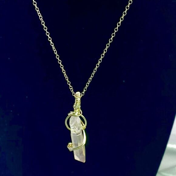 AER# Sterling 925 Silver & Quartz Necklace - Picture 3 of 8